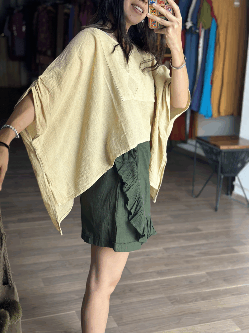 Falda Short Lucia Verde Militar - Imagen 2